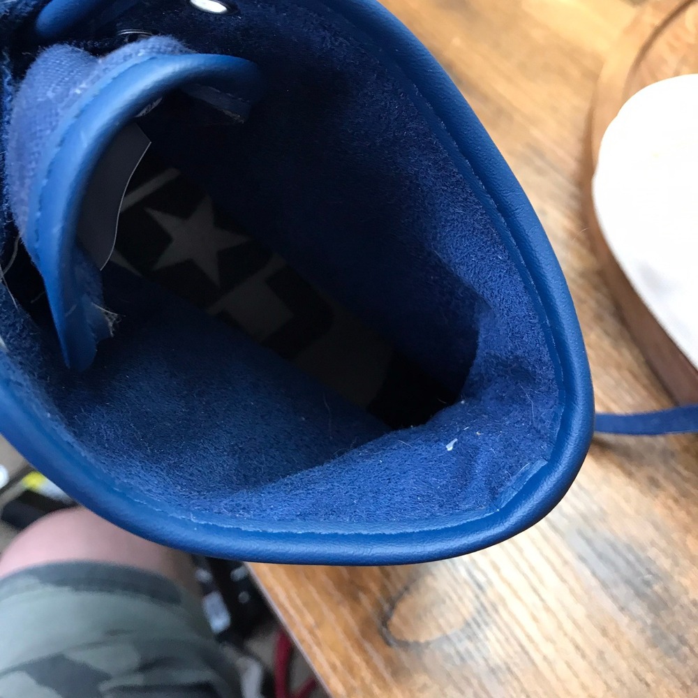 Converse Pop Trading Company Jack Purcell Hi Top Sneakers Mens 10.5 Blue Yellow - Picture 13 of 14